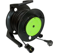 Силовой удлинитель для газонокосилок на катушке, с заземлением, 1 розетка, 60м КРОНА РС-1 КС125060