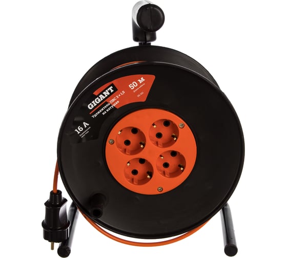 Удлинитель Gigant ПВС 3x1,5 50м на катушке 80073