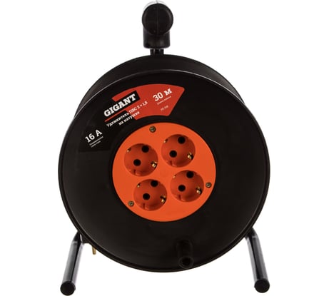 Удлинитель Gigant ПВС 2x1,5 30м на катушке 80070