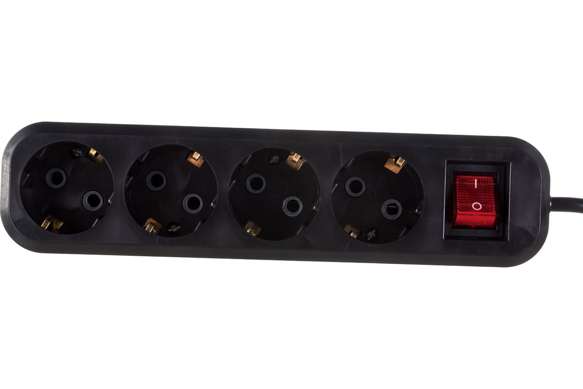 Бытовой удлинитель Gigant с заземлением ПВС 3x0,75 4 гнезда 7м 80095 ...