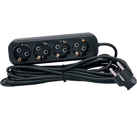 Бытовой удлинитель Gigant с заземлением ПВС 3x0,75 4 гнезда 7м 80089