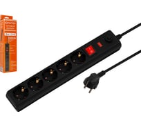 Сетевой фильтр ЮПИТЕР 3 м черный JP8501-11