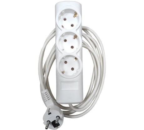 Удлинитель Профессионал ПРЕМИУМ 3 гнезда 2200Вт с заземлением 3м 5509