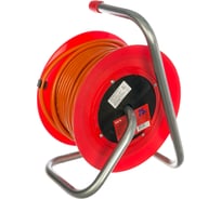 Силовой удлинитель на катушке К4-Е-25 25м 4 гнезда, заземление LUX 4606400418887