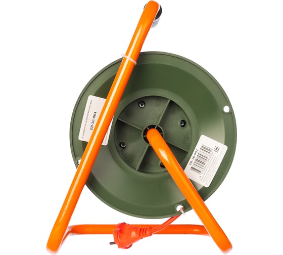 Силовой удлинитель на катушке GLANZEN 4 гн. 30 м ПВС 2x1 EB-30-004 00012291
