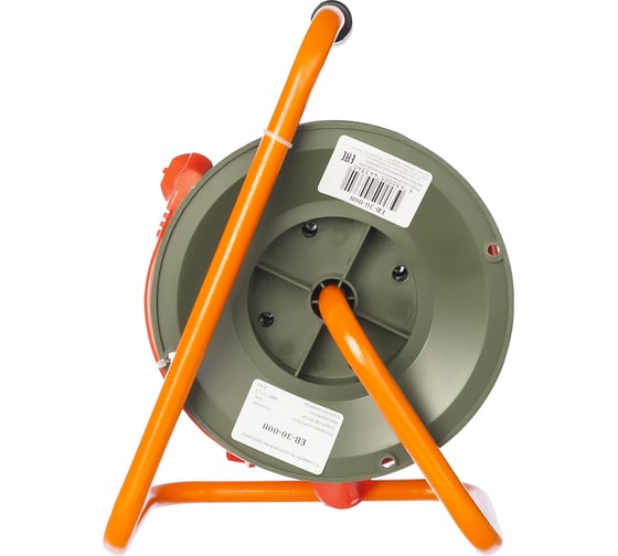 Силовой удлинитель на катушке GLANZEN 4 гн. 30 м ПВС 3x1,5 IP44 EB-30-008 00012295