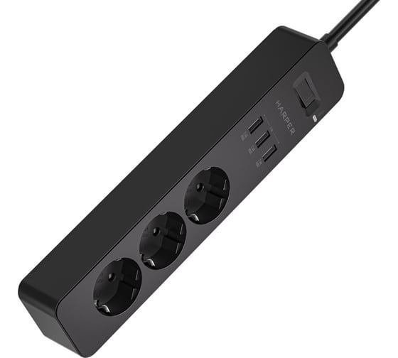 Сетевой фильтр Harper UCH-325 Black H00003419