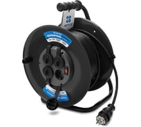 Удлинитель Лепсе ГОСТ КГт 3x1,5 16А 40м IP44 на металлической катушке 007.133