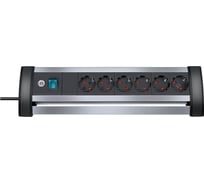 Сетевой фильтр Brennenstuhl Alu-Office-Line 3м, 6 розеток 1394000416