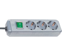 Сетевой фильтр Eco-Line 1,5м, 3 розетки, серебро Brennenstuhl 1152340015
