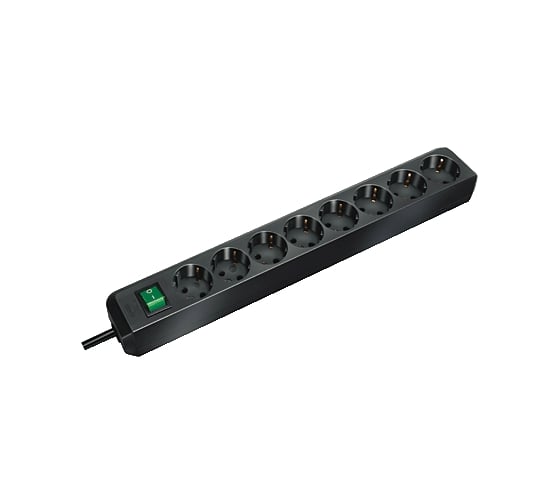 Сетевой фильтр Brennenstuhl Eco-Line 3м, 8 розеток, черный 1159300018