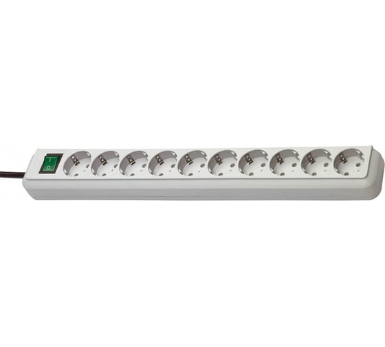 Сетевой фильтр Eco-Line 3м, 10 розеток, белый Brennenstuhl 1159350010 1