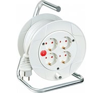 Удлинитель на катушке Kompakt 15м, 4 розетки, белый Brennenstuhl 1079220004