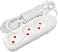 Удлинитель Nilson 3-местный, без заземления, 3 м 43130003