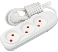 Удлинитель Nilson 3-местный, без заземления, 2 м 43130002