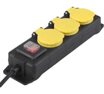 Садовый удлинитель U-3es-10m-IP44 заземление, 10м, 3 гнезда ЭРА Б0001634