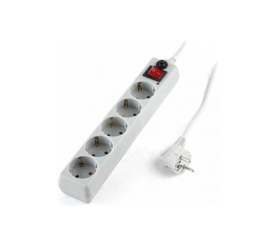 Сетевой фильтр Supra SF-5-ESC-4M light grey