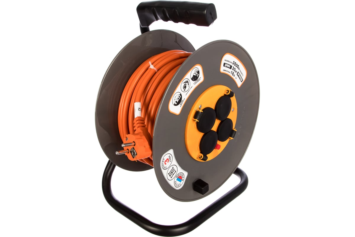 Силовой удлинитель UNIVersal ВЕМ-250 IP-44 термо ПВС 3*1,5 30м 9634174 ...