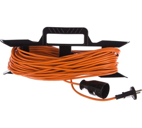 Силовой удлинитель на рамке ПВС 2х0.75 30 м GLANZEN ER-30-001 00012300