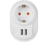 1-местный сетевой фильтр Nilson с заземляющим контактом, с 2хUSB 2.4А белый 40130106 4