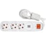 3-местный сетевой фильтр Nilson с заземляющим контактом, 2 порта USB 2,4А, 1,5 м. с выключателем 44134115 1