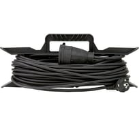 Силовой удлинитель Glanzen на рамке, штепсельное гнездо КГ 2x0,75 10 м арт. ER-10-005 КА-00008200