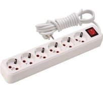 Удлинитель с заземлением и выключателем 6х3 м Lezard Lila 720-0603-602