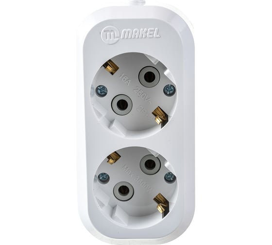 Удлинитель с заземлением 2х2 м Makel 112 MGP112