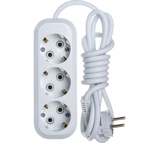 Удлинитель с заземлением 3х2 м Makel 132 MGP132
