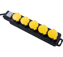 Сетевой удлинитель с выключателем, с заземлением и с защитой от детей ip 44 Electraline 62660