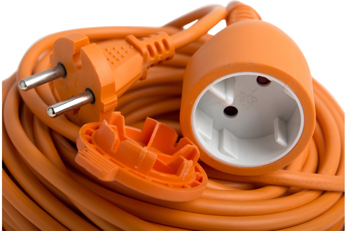 Удлинитель-шнур с 1-й розеткой с защитой от детей 20м Electraline 01623 ...