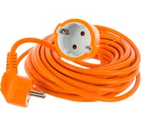 Удлинитель-шнур с 1-й розеткой с заземлением Electraline, с защитой от детей 10м 01640