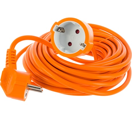 Удлинитель-шнур с 1-й розеткой с заземлением Electraline, с защитой от детей 10м 01640