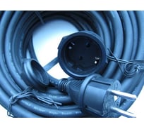 Удлинитель-шнур 1розетка, с заземлением, с защитой от детей ip 44 30м Electraline 01662