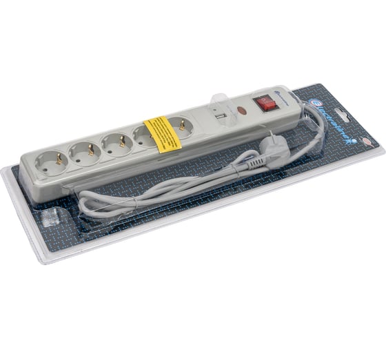 Сетевой фильтр с Electraline, USB 62086