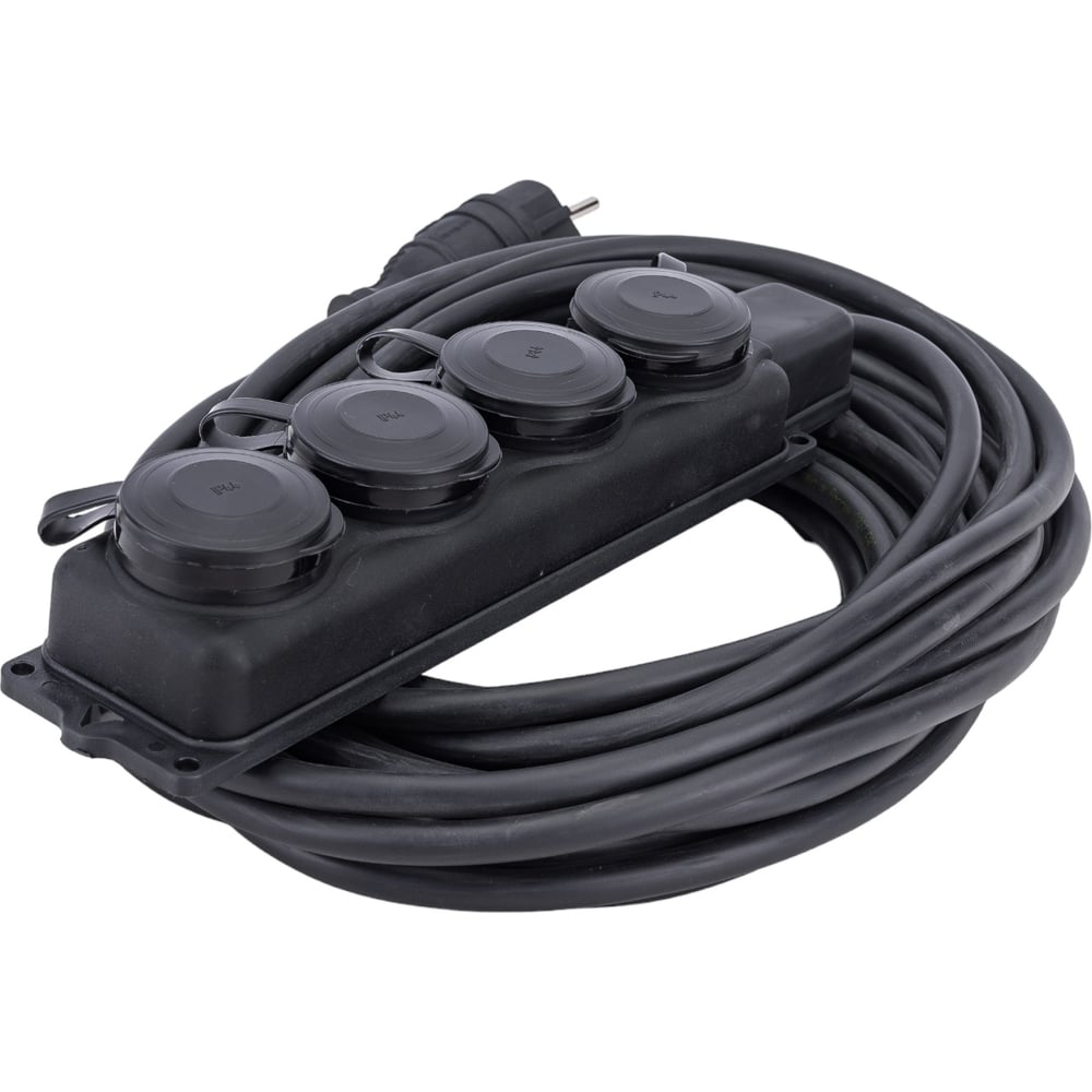 Удлинитель с колодкой Партнер-электро MultiSeason 4гнезда, с ...