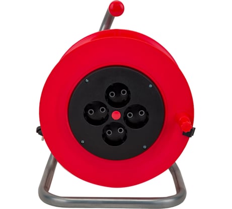 Силовой удлинитель на катушке К4-О-40 40м 4 розетки LUX 4606400417651