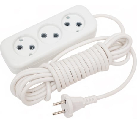 Сетевой удлинитель V.I.-TOK У3-О 5м (ПВС 2x1) /40/ 30005л