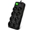 Фильтр SVEN SF-08E-16 5,0 м (8 розеток с защитными шторками,16А) черный, цветная коробка SV-021726 1