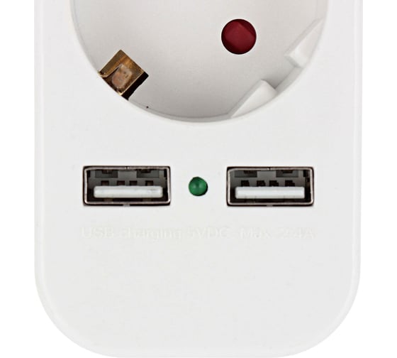 Фильтр SVEN SF-05LU 3,0 м (5 евро розеток,2 USB) белый, цветная коробка SV-017415