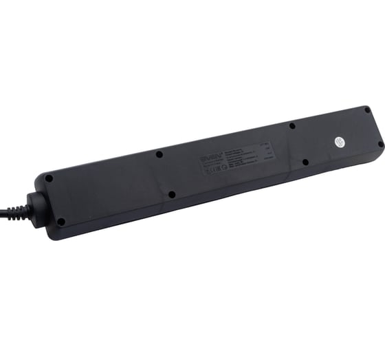 Фильтр SVEN Optima 3,0 м (6 розеток) черный, цветная коробка SV-013646