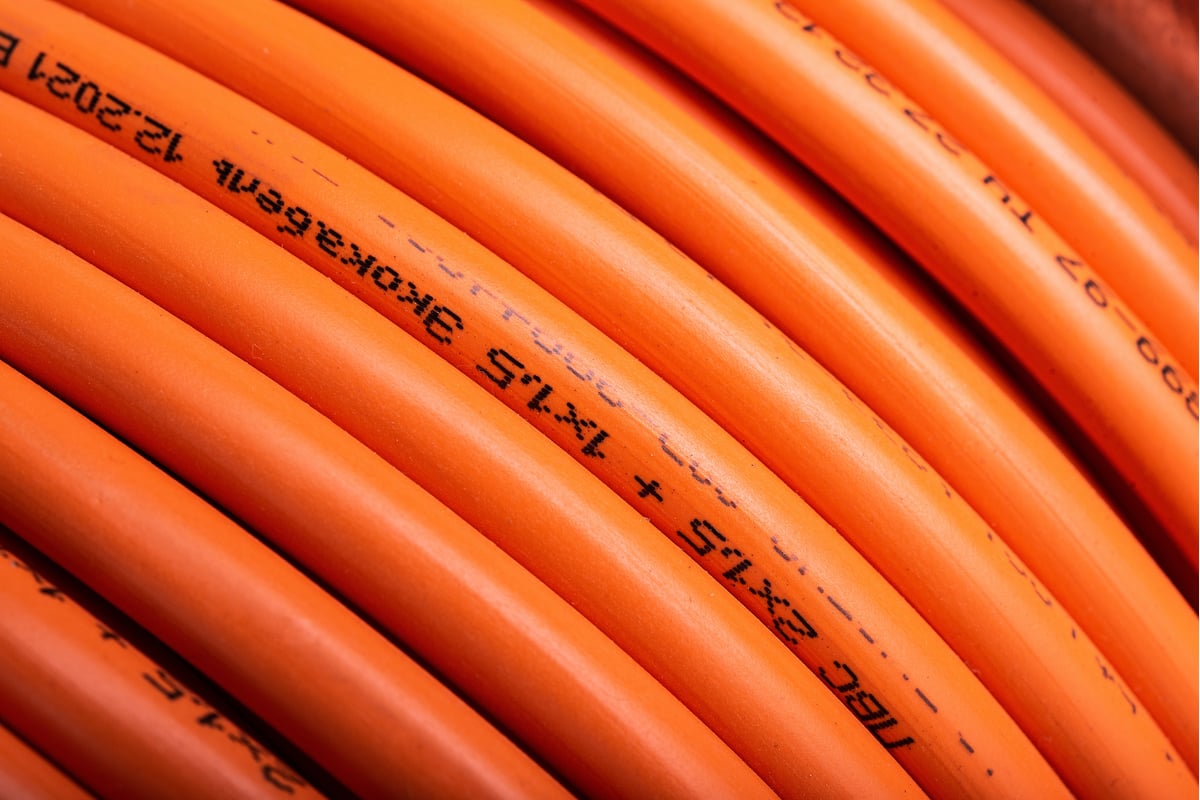 Силовой удлинитель на металлической катушке LUX К4-Е-30 30м 4 розетки с ...