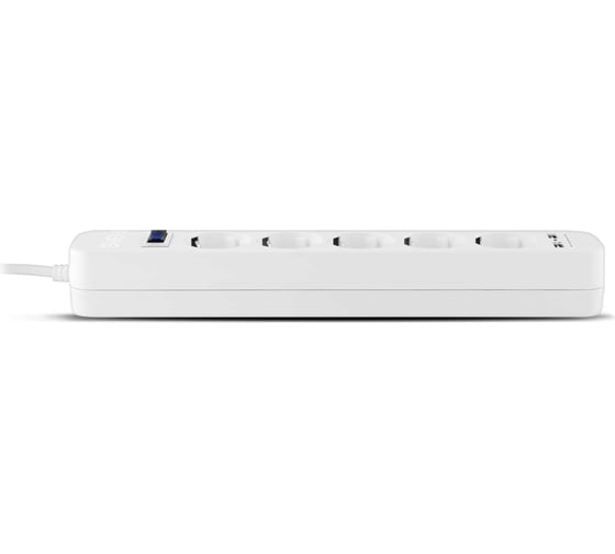 Фильтр SVEN SF-05LU 1,8 м, 5 евро розеток, 2 USB, белый, цветная коробка SV-017392