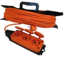 Удлинитель-шнур на рамке 3 гнезда ПВС 3х1,5 оранжевый T-Plast Шу/Р20м-16А 70.52.04.03.02