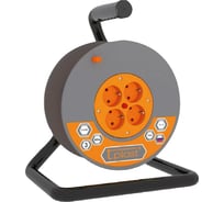 Удлинитель на катушке 4 гнезда, т/защ ПВС 3х1 оранжевый T-Plast Шу/К20м-16А 70.51.02.03.01