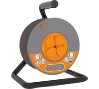 Удлинитель на катушке 4 гнезда, т/защ, з/к ПВС 3х1 оранжевый T-Plast Шу/К50м-16А 70.51.02.05.04