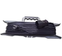 Удлинитель-шнур на рамке 1 гнездо ПВС 3х1,5 с/з черный T-Plast Шу/Р20м-16А 70.50.04.06.02