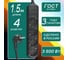 Бытовой удлинитель Power Cube 4р с/з, без выкл. 3500 вт, 16 а, 1.5 м 3x1,00 черный графит PC-2B-1,5M 5