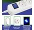 Бытовой удлинитель Power Cube 4р с/з выкл., 3500 вт, 16 а, 3 м 3x1,50 белый PC-5B-3M 6