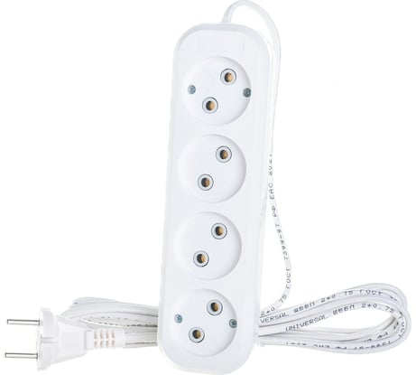 Удлинитель У6-766 ШВВП 2x0,75 4гн. 3м UNIVersal 9631943